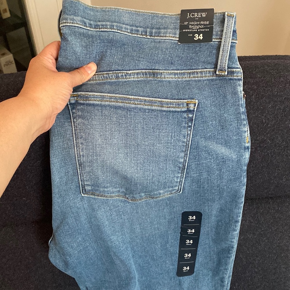 BNWT J.Crew Factory 10” High Rose Skinny Jeans